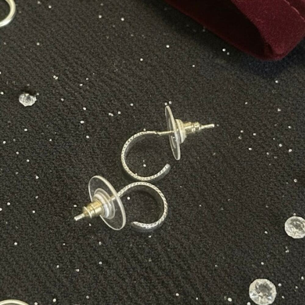 Sterling Silver Petite Hoop Earrings